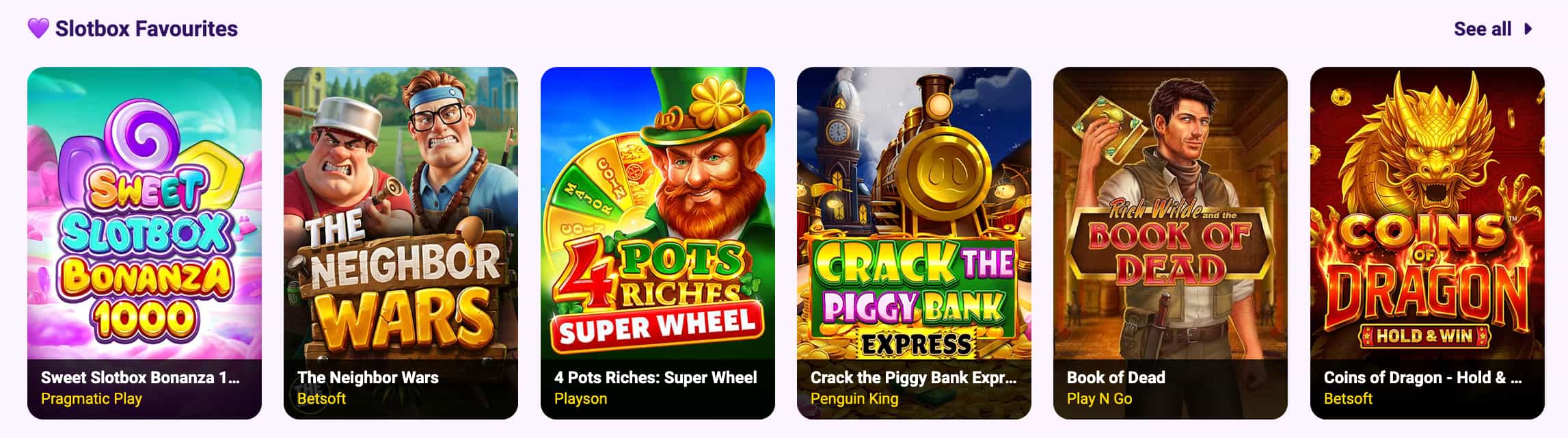 Slotbox welcome package structure across four deposits with wagering requirements